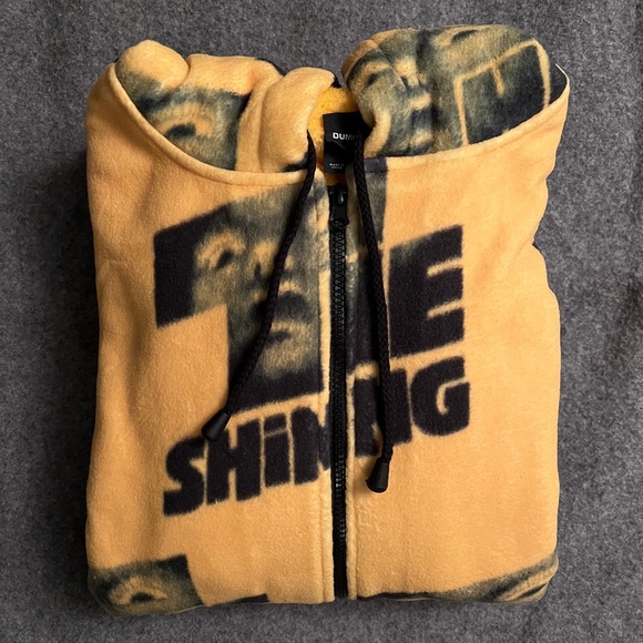 DUMBGOOD x THE SHINING Repeat Logo Zip Up Polar Fleece Hoodie Kubrick Collection - Picture 12 of 16